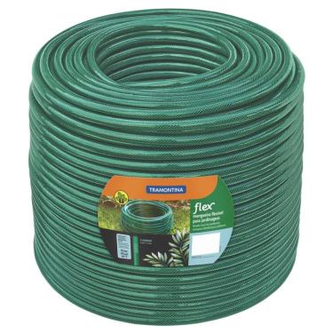 Imagem de Mangueira Flexível Verde em PVC 3 Camadas 50M Tramontina