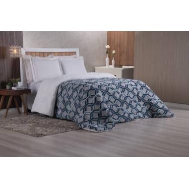 Imagem de Edredom Sherpa Cobertor e Coberdrom Estampado - QUEEN - Empório do Enx