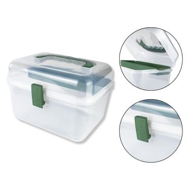 Imagem de Maleta Pequena Organizadora Estojo Removível Manicure Make