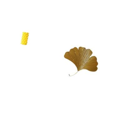 Imagem de Fenteer Vaso de Flores de Porcelana com Folhas de Ginkgo, Ornamento de Mesa para Sala de Estar, Escritório, Sala de Jantar, Restaurante, Decoração de Fazenda