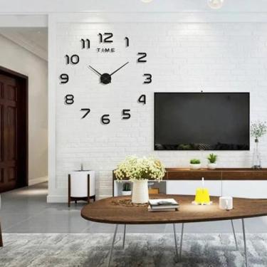 Imagem de Relógio Parede Grande 3d Sala Adesivo Decoração alto padrão - SWEET HO