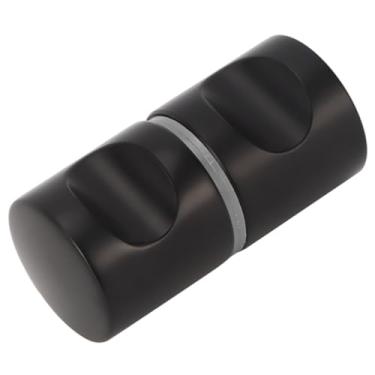 Imagem de Puxador de porta de chuveiro preto fosco – Puxadores de coluna de chuveiro deslizantes de banheiro para substituição de ferragens para porta de vidro deslizante de 6 a 18 mm