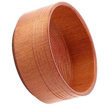 Imagem de RiToEasysports Saboneteira de Barbear de Madeira Durável Masculina Barbeador Redondo Espuma de Limpeza de Barba Leve Proteção Ambiental