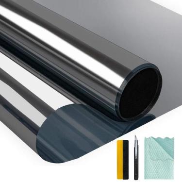 Imagem de Película de privacidade para janelas Niviy One Way Black Silver 45x200