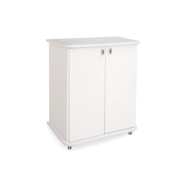 Imagem de Balcão Multiuso Cozinha Asm155 C/ 2 Portas Branco - Movelbento