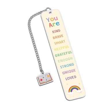 Imagem de Marcador de livro para crianças, presentes de volta às aulas para estudantes, marcadores de livros para leitura, material escolar para meninas, meninos, 5ª série e 8ª série, essenciais para dormitório