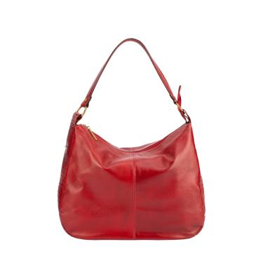 Imagem de Bolsa saco grande de couro liso Carla