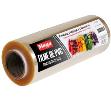 Imagem de Filme Pvc Plastico 45cm X 300 Metros Rolo Bobina Para Embalagem Kits na Web