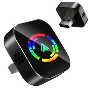 Imagem de BSUBSU Adaptador CarPlay sem fio para iPhone, 2025 atualizado com fio para sem fio para Apple CarPlay, adaptador de reprodução de carro com design mini USB com extensão tipo C, Plug and Play, conexão