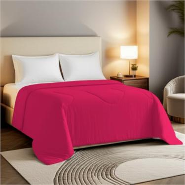 Imagem de Edredom Dupla Face Toque Macio Arte Cazza Azul Marinho Solteiro