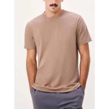 Imagem de Camiseta Manga Curta Hering KG99 Masculina Gola Redonda Algodão Pima T