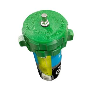 Imagem de Pressurizador de Bolas de Tênis ativo com tubo e bolinhas, cor verde