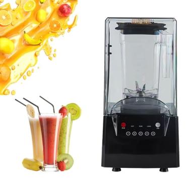 Imagem de Liquidificador Multifuncional - 2600W com Tampa Isolante Sonora, Painel Inteligente e 6 Lâminas para Smoothies, Nozes, Gelo e Frutas