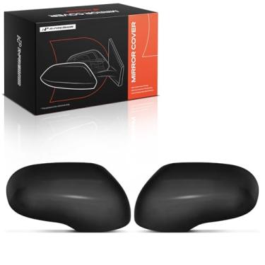 Imagem de A-Premium 2 peças de tampas de espelho retrovisor do lado do motorista e do passageiro - compatível com Kia Soul 2014-2019 - preto liso, com furo de seta