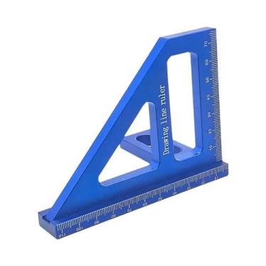 Imagem de Régua Triangular De Alumínio De Alta Precisão Para Carpintaria, Esquad