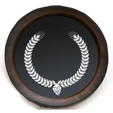 Imagem de Quadro Decorativo Porta Rolhas Redondo Cevada - Grande