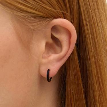Imagem de Brincos de argola para mulheres e homens, cartilagem, brincos de argola leves e pequenos, Standard, Aço inoxidável, Sem pedra preciosa