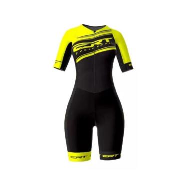 Imagem de Macaquinho ciclismo feminino ERT Team forro em gel-Feminino