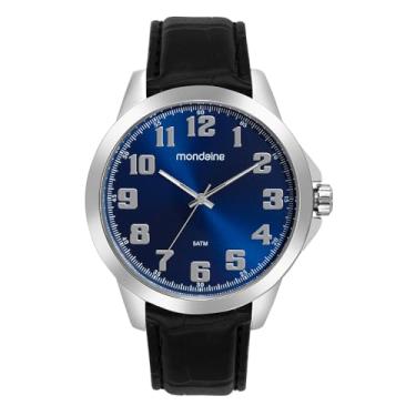 Imagem de Mondaine Relógio Masculino Prata Com Visor Azul