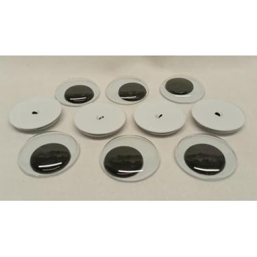 Imagem de Sassy Bears 30 mm Wiggle Eyes Costurados (10 pares) para Ursos Bonecas Fantoches Artesanato