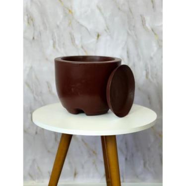Imagem de Vaso de Planta Cone Moderno Decorativo para Casa Jardim e Varanda – Elegância e Estilo Minimalista (Bojo 1 Marrom)