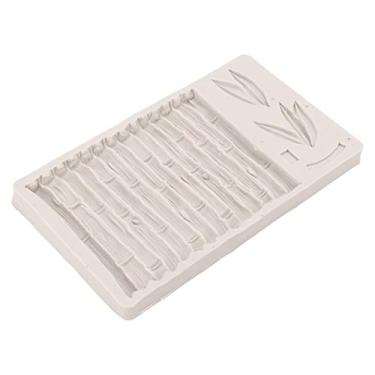 Imagem de LiebeWH Molde Grande de Silicone para Cozimento Com Design de Bambu, Desmoldagem Fácil para Bolos, Chocolate, Fondant, Resina, Doces, Artesanato DIY, Sabonete, Gesso de Aromaterapia