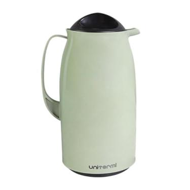 Imagem de Kit Café Super Prático, Verde, 6 Peças, Garrafa Térmica 1L, Leiteira 1L, Organizador Hermético 1.5L, Suporte para Filtro, Açucareiro, Colher Medidora