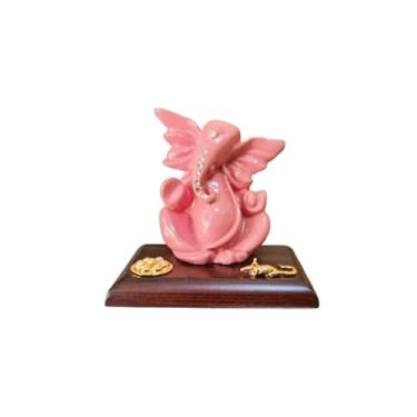Imagem de Sahishnu Online & Marketing Estátua Ganesha para painel de carro, mini estátua indiana de Ganesha para carro, casa, escritório, templo, presente de Diwali, ídolo Murti Ganesha (marrom)