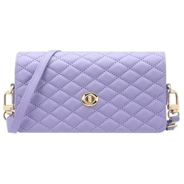 Imagem de AJDJTEN Capa de celular tipo carteira transversal para Samsung Galaxy Z Fold 3 4 5 6 7, capa de couro PU mini bolsa com alça ajustável, suporte para cartão, fecho magnético, capa de telefone para Flod