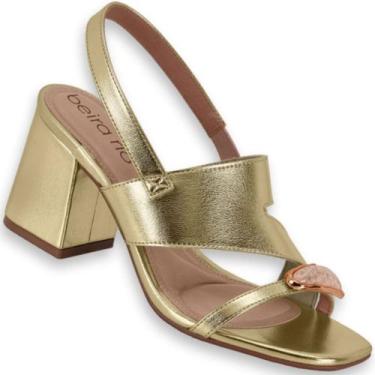 Imagem de Sandalia Beira Rio 8436.343 Feminina, Dourado, 38