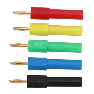 Imagem de aqxreight 5 Peças Plugue Banana Macho para Fêmea 2 Mm a 4 Mm PA Adaptador de Plugues de Banana de Latão para Automóveis Condutivos Elétricos de Macho para FêmeaAdaptador de de BananaBanana Plugs Jacks