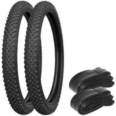 Imagem de Par de Pneu Aro 29 Vee Rubber 29x2.10 Bike Cravo Com Camara