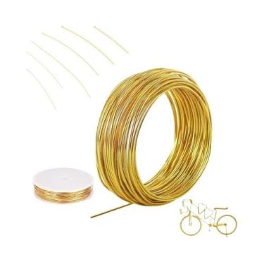 Imagem de Fio De Latão Dourado 10M 0.1mm-1mm Diâmetro Acessórios De Joias De Met