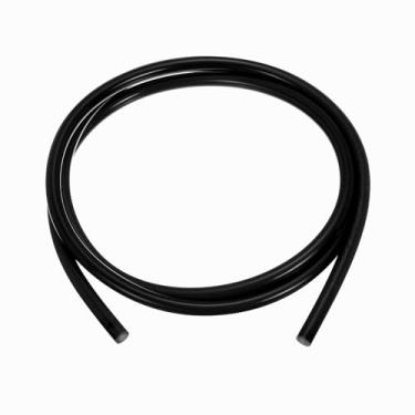 Imagem de uxcell Tubo de silicone de 4 mm ID x 6 mm OD, tubo de ar de silicone de alta temperatura de 1 m, tubo de irrigação por gotejamento para linha de cerveja de vinho e aquaponia, preto