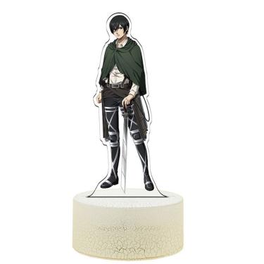 Imagem de Decoração de anime 3D Night Light Attack on Titan Levi Ackerman
