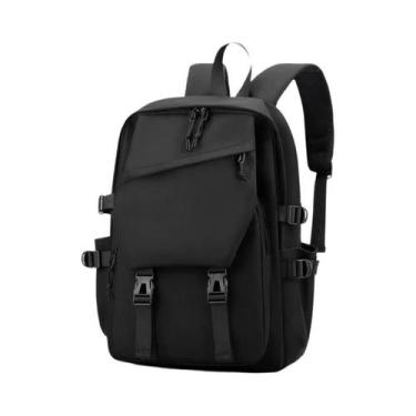 Imagem de Mochila Masculina Impermeável De Poliéster De 15 Polegadas Simples Em 