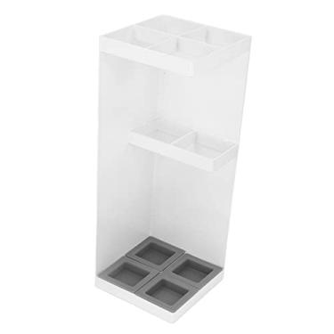 Imagem de ZAWELIYO Suporte para Guarda-chuva, Suporte para Bengalas, Inteligente Com Bandeja Coletora Removível para Lobby de Hotel Doméstico, Adequado para Guarda-chuvas de Tamanho Grande (Branca)