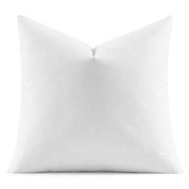 Imagem de MIULEE Conjunto de 1 almofada decorativa europeia de 76 x 76 cm, almofada de tecido de algodão de penas e penas, enchimento quadrado para sofá e sala de estar