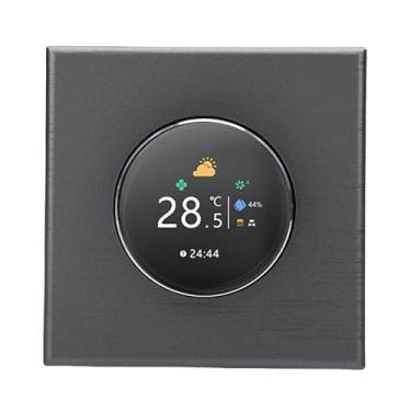 Imagem de Hyuduo Termostato Inteligente WiFi Com Botão Inteligente Com Tela TFT 240x240 para Central de Ar Condicionado e Aquecimento