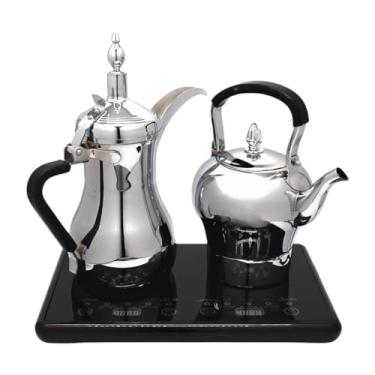 Imagem de MotiveTech Chaleiras elétricas árabes para café coado, com desligamento automático, aquecedores de água para uso externo.