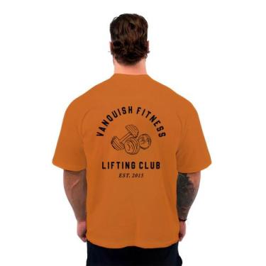 Imagem de Camiseta Oversized Masculina Streetwear Maromba Vanquish, Terracota, G