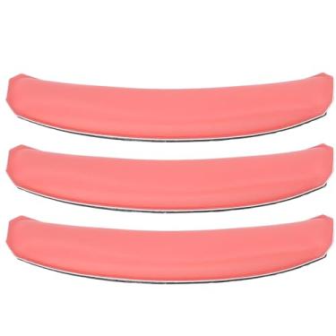 Imagem de Jiawu Almofada de Substituição de Fone de Ouvido Almofada de Couro de Proteína Macia para W820NB W820NB Plus, Confortável e Fácil de Instalar, 3 Unidades para Usuários de Fones de Ouvido (Vermelho)