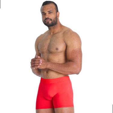 Imagem de Cueca Boxer Poliamida Masculina Adulta 100% Forro Algodão Elástico Bai