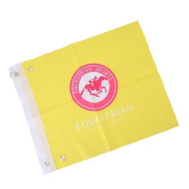 Imagem de TOPINCN Bandeiras de Treinamento de Cavalo, 2 Peças, Bandeiras Leves de Treinamento Equestre de árbitro Com Cor Brilhante e Atraente para áreas Externas Seguras (Amarelo)