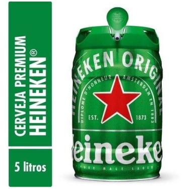 Imagem de Barril De Cerveja Heineken - 5 Litros - Gelagem Rápida