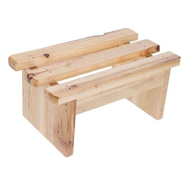 Imagem de Balde de banho Banqueta de madeira Cadeira Almofadas para os pés Banqueta de madeira para pés Banco de madeira Sofá Banqueta de chá Banqueta para pés Sauna Apoio para os pés Banqueta para pés Sauna Ap