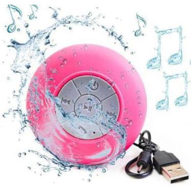 Imagem de Caixa De Som Bluetooth Com Alto-Falante À Prova D`Água Rosa