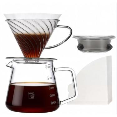 Imagem de iCoffee Cafeteira Filtro V60 02 Coador de Cafe Vidro 600ml
