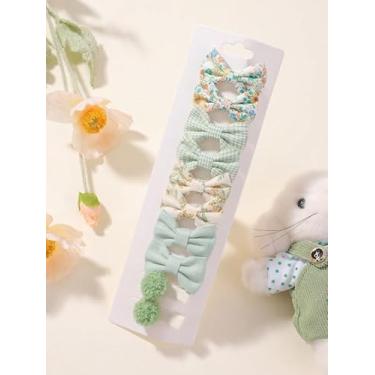 Imagem de 10 peças de grampos de cabelo pequenos para bebês meninas 3,6 cm - 5,6 cm mini conjunto de presilhas antiderrapantes totalmente forradas artesanais laço flor acessórios de cabelo para recém-nascidos