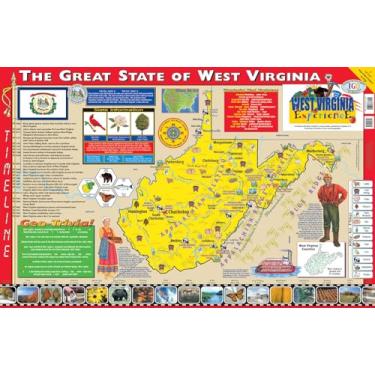 Imagem de The West Virginia Experience Poster/Map!